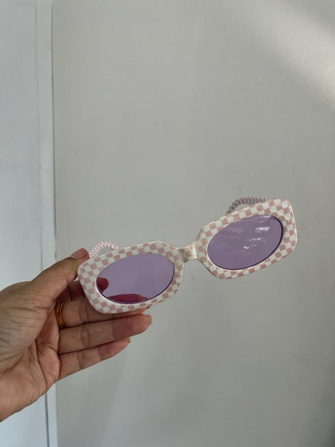 Candy Color Block Retro Glasses